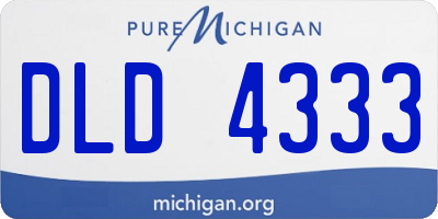 MI license plate DLD4333