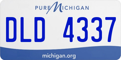 MI license plate DLD4337