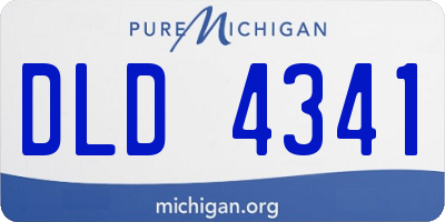 MI license plate DLD4341