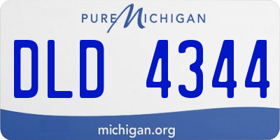 MI license plate DLD4344