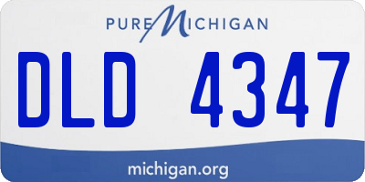 MI license plate DLD4347