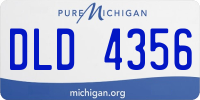 MI license plate DLD4356