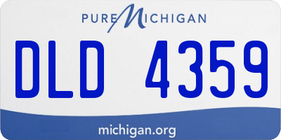MI license plate DLD4359