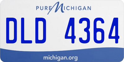 MI license plate DLD4364