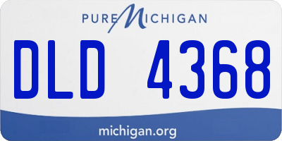 MI license plate DLD4368