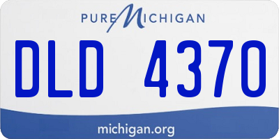 MI license plate DLD4370