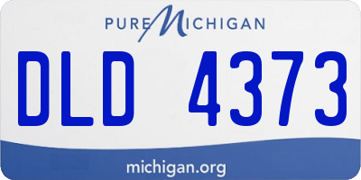 MI license plate DLD4373