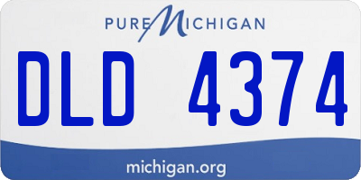 MI license plate DLD4374