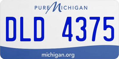 MI license plate DLD4375