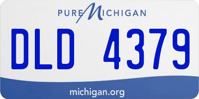 MI license plate DLD4379