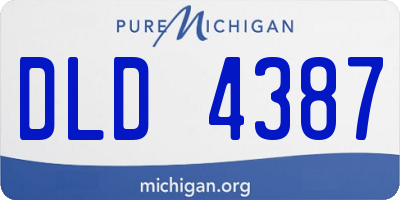 MI license plate DLD4387