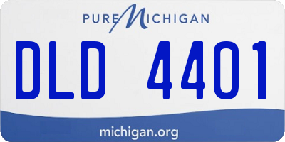 MI license plate DLD4401