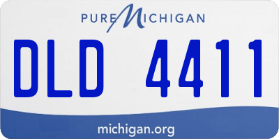 MI license plate DLD4411