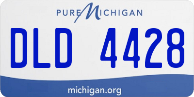 MI license plate DLD4428