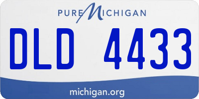 MI license plate DLD4433