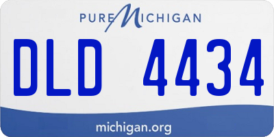 MI license plate DLD4434