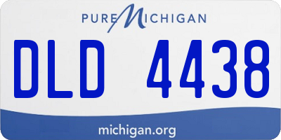 MI license plate DLD4438