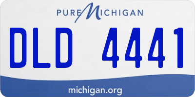 MI license plate DLD4441