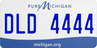 MI license plate DLD4444