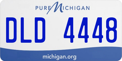 MI license plate DLD4448