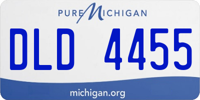 MI license plate DLD4455