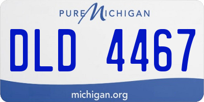 MI license plate DLD4467