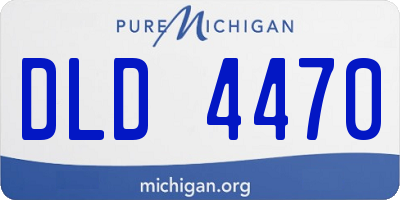 MI license plate DLD4470