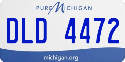 MI license plate DLD4472