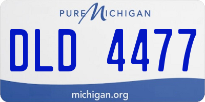 MI license plate DLD4477