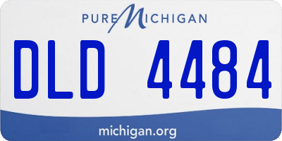 MI license plate DLD4484