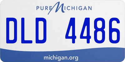 MI license plate DLD4486
