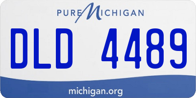 MI license plate DLD4489