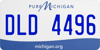 MI license plate DLD4496