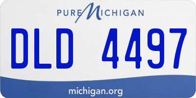 MI license plate DLD4497