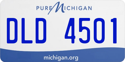 MI license plate DLD4501