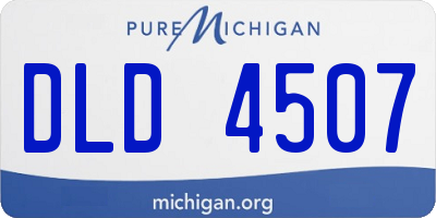MI license plate DLD4507
