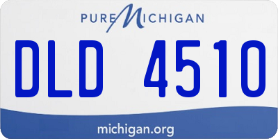 MI license plate DLD4510