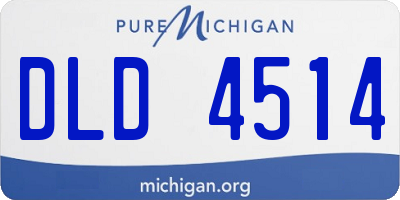 MI license plate DLD4514
