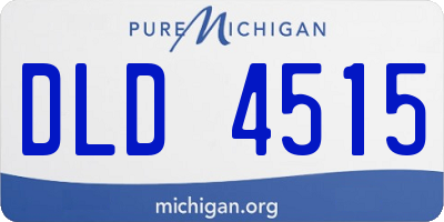 MI license plate DLD4515