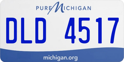 MI license plate DLD4517