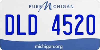MI license plate DLD4520