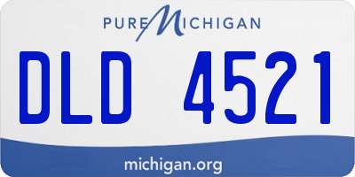 MI license plate DLD4521