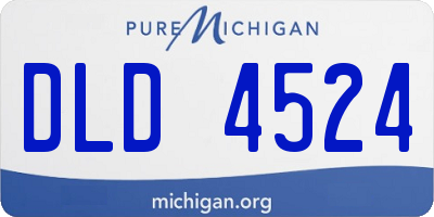 MI license plate DLD4524