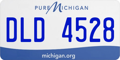 MI license plate DLD4528