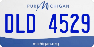 MI license plate DLD4529