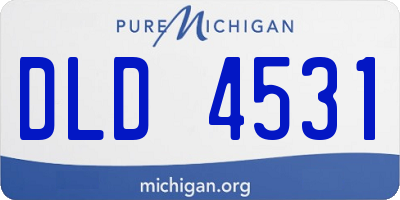 MI license plate DLD4531