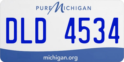MI license plate DLD4534