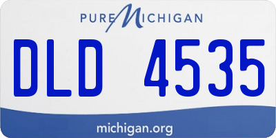 MI license plate DLD4535