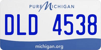 MI license plate DLD4538