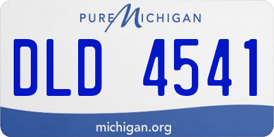 MI license plate DLD4541